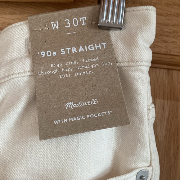 Madewell 90's Straight Jean in 30 Tall - Picture 2 of 4